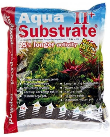 Aqua-art Aqua Substrate II+ 1,8kg Powder - drobne czarne podłoże